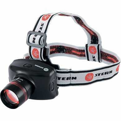 Фонарь наголовный Zoom, 3W LED CRE Q5, 160Лм, 100 м,3 режима: 100%-50%-строб, 3хААА Stern (арт. 90567) купить в интернет-магазине ТОО Снабжающая компания от 7 546 T, а также и другие Осветительное оборудование на сайте dulat.kz оптом и в розницу