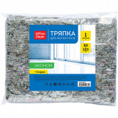 Тряпка для мытья пола OfficeClean "Эконом", 80% хлопок, 20% п/э, 80*100см, серая, индивид. упаковка (арт. 246347)