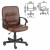 Кресло оператора "Чип" с подлокотниками, кожзам, коричневое (арт. 531003) купить в интернет-магазине ТОО Снабжающая компания от 55 517 T, а также и другие Кресла офисные для персонала на сайте dulat.kz оптом и в розницу