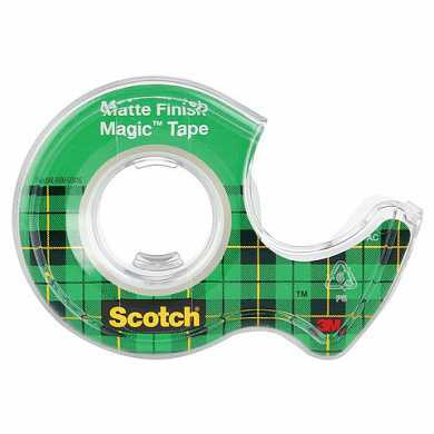 Клейкая лента 19 мм х 7,5 м SCOTCH "Magic", невидимая, на диспенсере, 56 мкм, 70005076974 (арт. 223055) купить в интернет-магазине ТОО Снабжающая компания от 1 568 T, а также и другие Клейкие ленты канцелярские на сайте dulat.kz оптом и в розницу