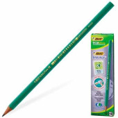 Карандаш чернографитный BIC, 1 шт., "Evolution", HB, пластиковый, без резинки, корпус зеленый, заточенный, 650 НВ (арт. 180093)