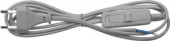 Feron Сетевой шнур с выключателем, 230V 1.9м серый, KF-HK-1 23049 (арт. 621074)
