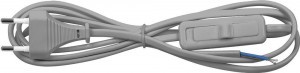 Feron Сетевой шнур с выключателем, 230V 1.9м серый, KF-HK-1 23049 (арт. 621074) купить в интернет-магазине ТОО Снабжающая компания от 1 225 T, а также и другие Шнуры с вилкой на сайте dulat.kz оптом и в розницу