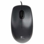 Мышь проводная LOGITECH M100, USB, 2 кнопки + 1 колесо-кнопка, оптическая, черно-серая (арт. 511454)