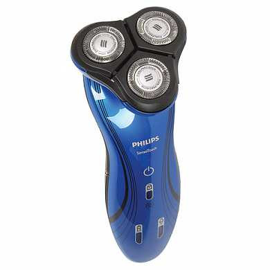 Электробритва PHILIPS RQ1145/16, 3 головки, аккумулятор, влажное бритьё, складное зарядное устройство, синяя (арт. 452483) купить в интернет-магазине ТОО Снабжающая компания от 160 867 T, а также и другие Электробритвы, триммеры, машинки для стрижки на сайте dulat.kz оптом и в розницу