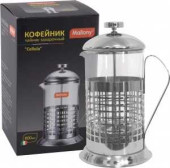 Чайник/Кофейник (Френч-Пресс) B511-800Ml, Нерж Сталь, Рис Клетка Mallony 950080 (арт. 289049)