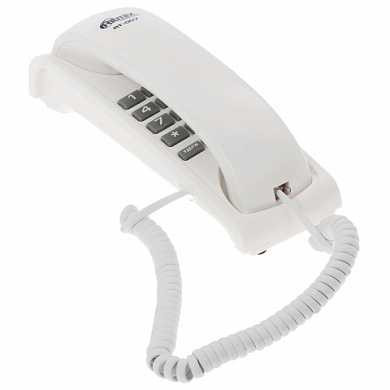 Телефон RITMIX RT-007 white, световая индикация звонка, мелодия удержания, белый, 15118346 (арт. 262831)