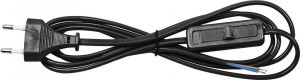 Feron Сетевой шнур с выключателем, 230V 1.9м черный, KF-HK-1 23050 (арт. 621075) купить в интернет-магазине ТОО Снабжающая компания от 1 225 T, а также и другие Шнуры с вилкой на сайте dulat.kz оптом и в розницу