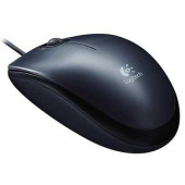 Мышь проводная LOGITECH M90, USB, 2 кнопки + 1 колесо-кнопка, оптическая, черная, 910-001794 (арт. 511225)