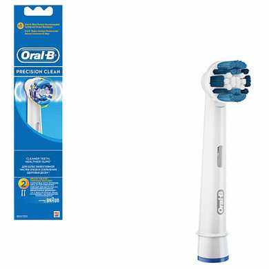 Насадки для электрической зубной щетки ORAL-B (Орал-би) Precision Clean EB20, комплект 2 шт. (арт. 603238) купить в интернет-магазине ТОО Снабжающая компания от 12 544 T, а также и другие Электрические зубные щетки и насадки на сайте dulat.kz оптом и в розницу