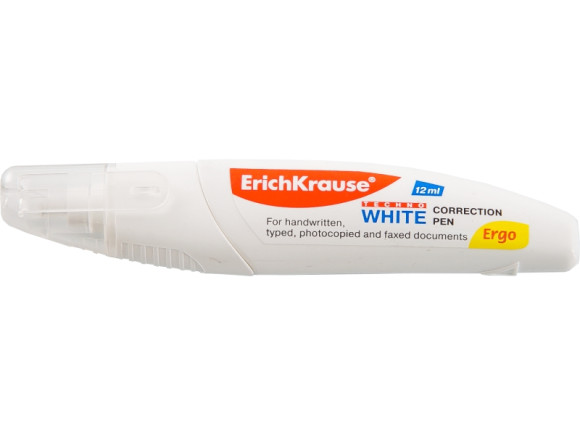 КОРРЕКТИРУЮЩАЯ РУЧКА - 12МЛ. "TECHNO WHITE ERGO"  купить в интернет-магазине ТОО Снабжающая компания от 805 T, а также и другие Канцелярские принадлежности на сайте dulat.kz оптом и в розницу