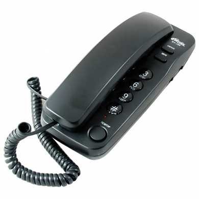 Телефон RITMIX RT-100 black, световая индикация звонка, отключение микрофона, черный, 15116194 (арт. 262832) купить в интернет-магазине ТОО Снабжающая компания от 9 506 T, а также и другие Стационарные телефоны на сайте dulat.kz оптом и в розницу