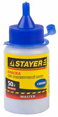 Краска STAYER для разметочных шнуров, синяя, 50г (арт. 0640-1_z01) купить в интернет-магазине ТОО Снабжающая компания от 588 T, а также и другие Мелки и краски разметочные на сайте dulat.kz оптом и в розницу