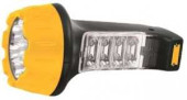 Ultraflash Фонарь Led3818 (Акк. 4V 0,7Ah) 7+8Светодиод. Желт.+Черный/Пластик, 2 Режима, Вилка 220V (арт. 388294)