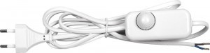 Feron Сетевой шнур с диммером 230V 1,5+0,5м, белый, DM103-200W 23056 (арт. 621077)