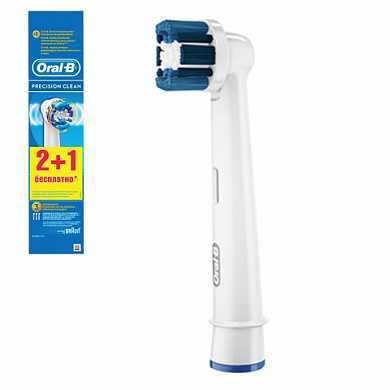 Насадки для электрической зубной щетки ORAL-B (Орал-би) Precision Clean EB20, комплект 3 шт. (арт. 603239)