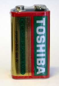 Батарейка Toshiba /6F22 (арт. 219)