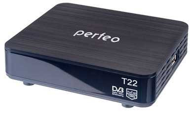 ТВ-тюнер Perfeo PF-120-1, DVB-T2, HDMI, внешний блок питания, пульт ДУ, кабель HDMI, PF-120-1 (арт. 621768)