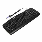 Клавиатура проводная GENIUS KB-110, PS/2, 104 клавиши, черная, 31300700101 (арт. 511845)