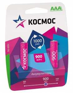 Аккумулятор Космос /R03 900Mah Ni-Mh Bl2 (арт. 62254) купить в интернет-магазине ТОО Снабжающая компания от 1 421 T, а также и другие R03/AAA 286 аккумуляторы на сайте dulat.kz оптом и в розницу