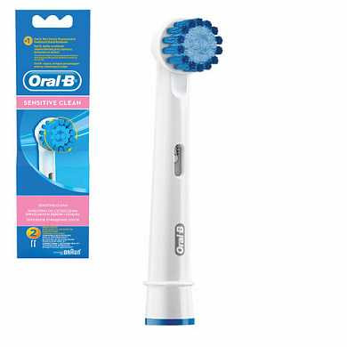 Насадки для электрической зубной щетки ORAL-B (Орал-би) Sensitive EB17, комплект 2 шт. (арт. 603241) купить в интернет-магазине ТОО Снабжающая компания от 14 749 T, а также и другие Электрические зубные щетки и насадки на сайте dulat.kz оптом и в розницу