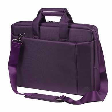 Сумка деловая RIVACASE 8231 purple, отделение для планшета и ноутбука 15,6", ткань, пурпурная, 39x29x7 см, 8231 Purple (арт. 240671)