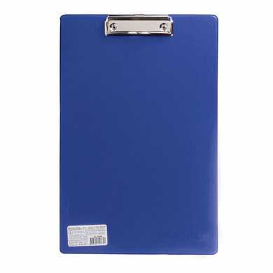 Доска-планшет ОФИСМАГ с верхним прижимом, А4, 23х35 см, картон/ПВХ, синяя, 225987 (арт. 225987)