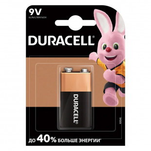 Батарейки Duracell крона 9V/B, 6LF22/MN1604, 9 V, Alkaline