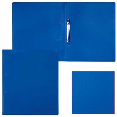 Папка на 2 кольцах БЮРОКРАТ, 18 мм, синяя, до 70 листов, 0,4 мм, 816542 (арт. 224818)