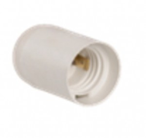 Ппл27-04-К02 Патрон подвесной пластик, Е27, белый (50 шт), стикер на изделии, IEK (арт. 519194)