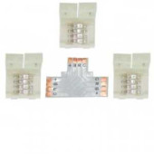 Ecola Комплект Соед Плата T Для Зажим Разъема + 3 Зажима 4-Х Конт. Smd5050 Sc41Utesb (арт. 542051)