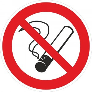 Наклейка "Запрещается курить" P01 (200х200мм.) EKF PROxima (арт. 653646)