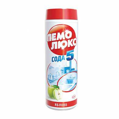 Чистящее средство 480 г, ПЕМОЛЮКС Сода-5, "Яблоко", порошок (арт. 601896)