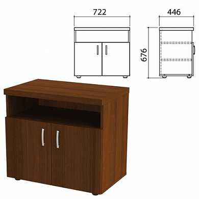 Тумба для оргтехники "Приоритет", 722х446х676 мм, 2 двери, полка, ноче милано, К-928 (арт. 640413) купить в интернет-магазине ТОО Снабжающая компания от 97 510 T, а также и другие Мебель для руководителей "Приоритет" на сайте dulat.kz оптом и в розницу