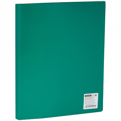 Папка с пластиковым cкоросшивателем OfficeSpace, 15мм, 500мкм, зеленая (арт. ППС-ПС_111)