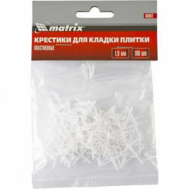 Крестики, 1,0 мм, для кладки плитки, упаковка 100 шт. Matrix (арт. 88082) купить в интернет-магазине ТОО Снабжающая компания от 196 T, а также и другие Приспособления для кладки плитки на сайте dulat.kz оптом и в розницу