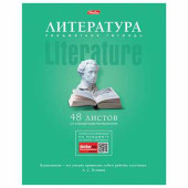 Тетрадь предметная ЗНАНИЯ 48 л., ламинированная обложка, ЛИТЕРАТУРА, линия, HATBER, 48Т5лВd2 17879, T271636 (арт. 403091)