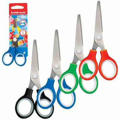 Ножницы ERICH KRAUSE "Standard Junior", 130 мм, цвет ассорти, в картонной упаковке с европодвесом, 35505 (арт. 231604) купить в интернет-магазине ТОО Снабжающая компания от 833 T, а также и другие Ножницы детские на сайте dulat.kz оптом и в розницу Ножницы ERICH KRAUSE "Standard Junior", 130 мм, цвет ассорти, в картонной упаковке с европодвесом, 35505 (арт. 231604) купить в интернет-магазине ТОО Снабжающая компания от 833 T, а также и другие Ножницы детские на сайте dulat.kz оптом и в розницу