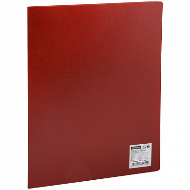Папка с пластиковым cкоросшивателем OfficeSpace, 15мм, 500мкм, красная (арт. ППС-ПС_222)