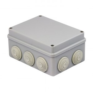 Коробка распаячная КМР-050-042 пылевлагозащитная, 10 мембранных вводов, уплотнительный шнур (190х140 (арт. 624635)