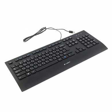 Клавиатура проводная LOGITECH K280e, USB, 104 клавиши, черная, 920-005215 (арт. 511814)