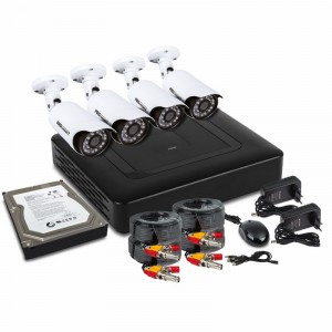 Комплект видеонаблюдения на 4 наружные камеры AHD-M (с HDD-1Tб) ProConnect, 45-0411 (арт. 609659)