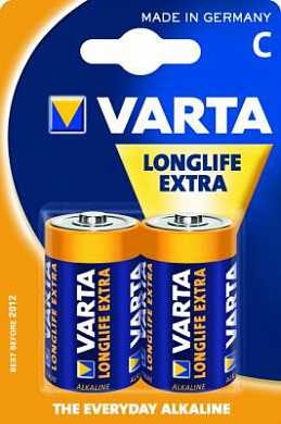 Батарейка Varta 4114.101.412 Longlife Extra Lr14/343 Bl2 (арт. 15384) купить в интернет-магазине ТОО Снабжающая компания от 1 911 T, а также и другие R14/C 343 батарейки на сайте dulat.kz оптом и в розницу