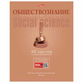 Тетрадь предметная ЗНАНИЯ 48 л., ламинированная обложка, ОБЩЕСТВОЗНАНИЕ, клетка, HATBER, 48Т5лВd1 17877, T271599 (арт. 403093)