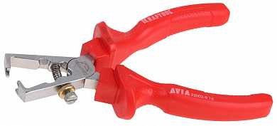 Клещи "AVIA" для снятия изоляции, диэлектрические 1000В, маслобензостойкая рукоятка, 160мм, KRAFTOOL 22002-9-16 (арт. 22002-9-16)