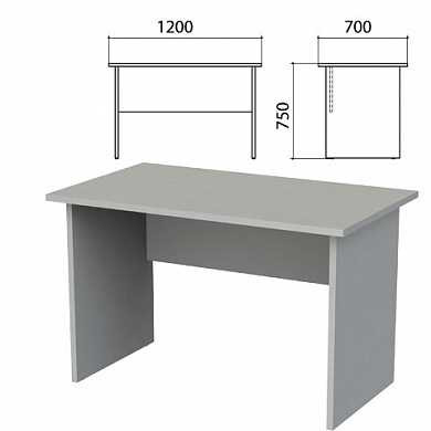 Стол письменный "Этюд", 1200х700х750 мм, серый, 400021-03 (арт. 640283) купить в интернет-магазине ТОО Снабжающая компания от 66 689 T, а также и другие Набор мебели "Этюд" на сайте dulat.kz оптом и в розницу