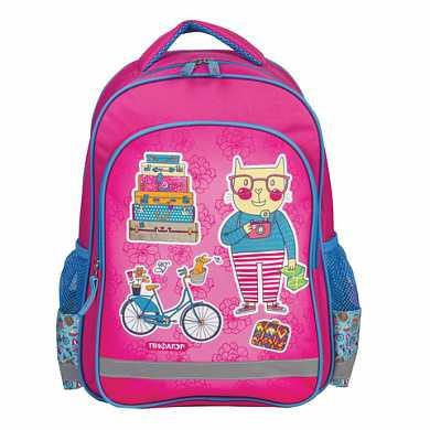 Рюкзак ПИФАГОР для учениц начальной школы, "Кот-турист", 38х28х14 см, 226887 (арт. 226887) купить в интернет-магазине ТОО Снабжающая компания от 9 261 T, а также и другие Рюкзаки для начальной и средней школы на сайте dulat.kz оптом и в розницу