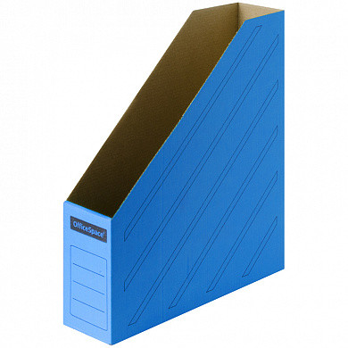 Накопитель-лоток архивный из микрогофрокартона OfficeSpace, 75мм, синий, до 700л. (арт. 225417)