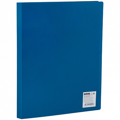 Папка с пластиковым cкоросшивателем OfficeSpace, 15мм, 500мкм, синяя (арт. ППС-ПС_444)