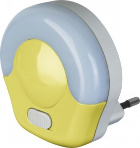 Navigator ночник св/д 0,5W, 220V, выключатель, желтый NNL-SW04-Y 71974 (арт. 640657)